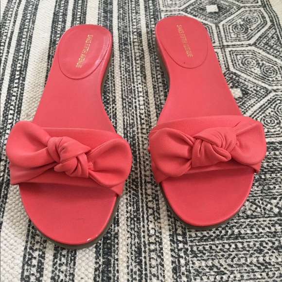 saks flat sandals